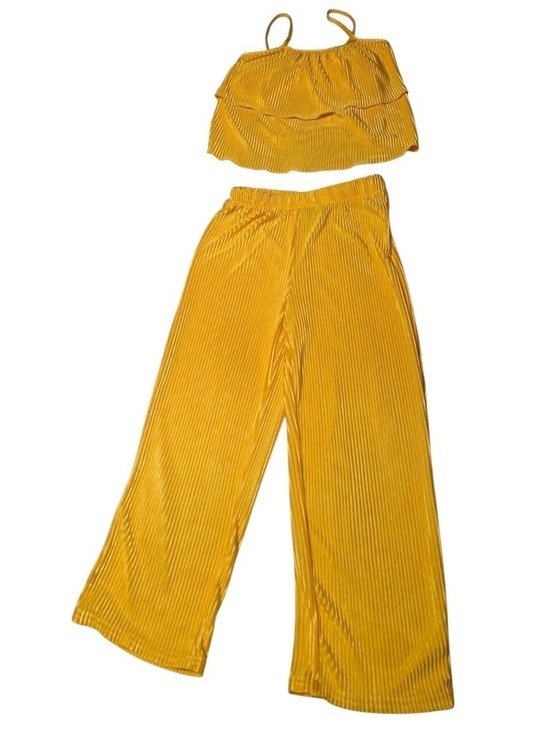 Jolie & Joy by FCT With Love Other - Jolie & Joy Girl's Yellow Outfit Size Medium Polyester NWT